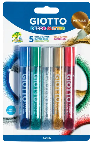 Imagen BLISTER GLITTER GLUE METALLIC. GIOTTO