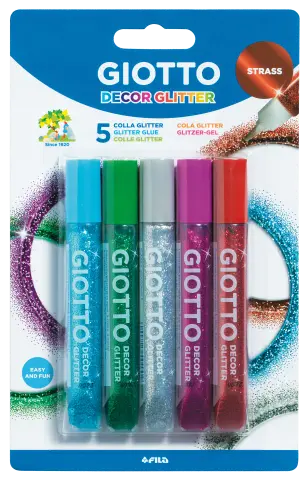 Imagen BLISTER GLITTER GLUE STRASS. GIOTTO 