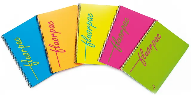 Imagen CUADERNO F 4MM PP COLORES FLOR  80H. 90 GR. PACSA