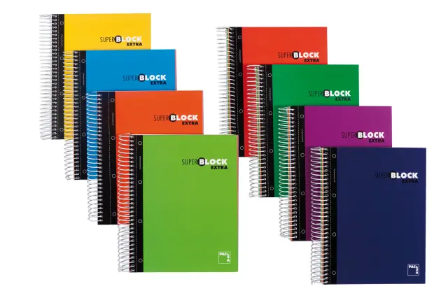 Imagen CUADERNO A5 MICROPERFORADO 5MM 120H. 90 GR. PACSA