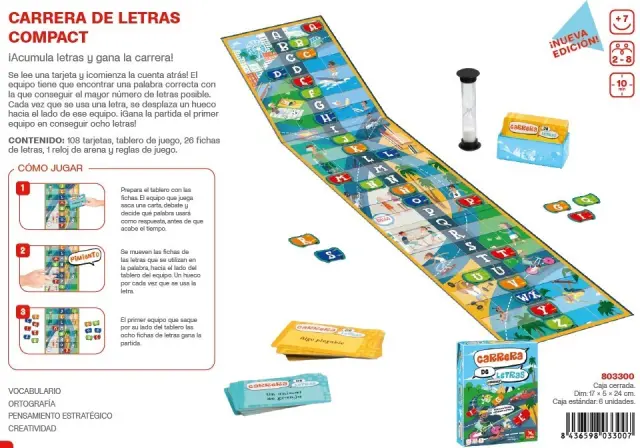 Imagen JUEGO CARRERA DE LETRAS COMPACT  2