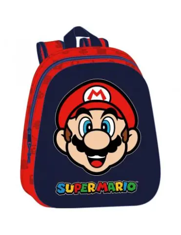 Imagen MOCHILA GUARDERA 3D SUPER MARIO 33 CM. SAFTA