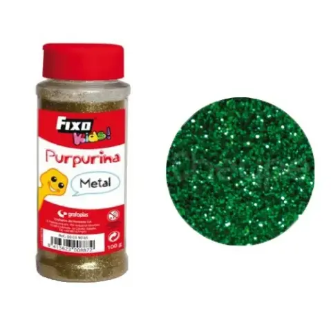 Imagen PURPURINA VERDE 100GR. FIXO