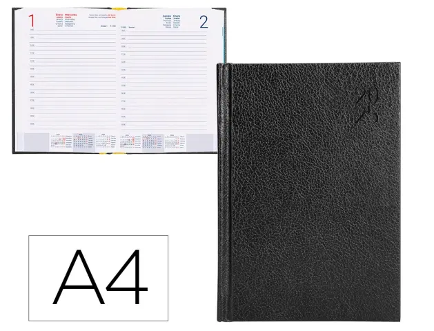 Imagen AGENDA ENCUADERNADA A5 D/P CORFU NEGRA