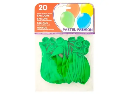 Imagen BOLSA GLOBOS VERDE C/20