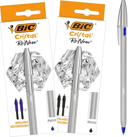 Imagen BOLIGRAFO BIC CRISTAL METAL RECARGABLE.