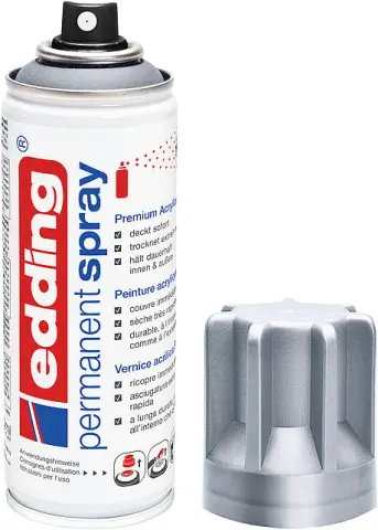 Imagen SPRAY PERMANENTE EDDING 5200 PLATA 