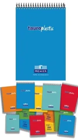 Imagen CUADERNO 16 VERTICAL 4MM PP 80H. TAURO PLASTIC