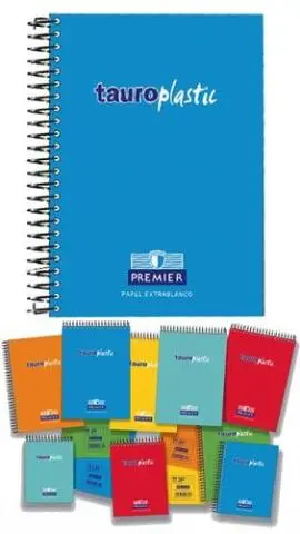 Imagen CUADERNO 16 NATURAL 4MM PP 80H. TAURO PLASTIC