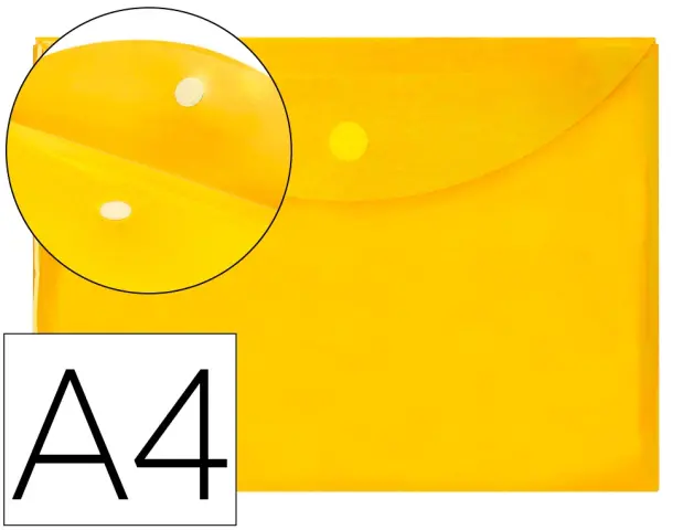 Imagen SOBRE A4 VELCRO AMARILLO