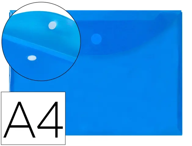 Imagen SOBRE A4 VELCRO AZUL