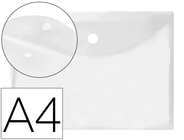 Imagen SOBRE A4 VELCRO TRANSPARENTE