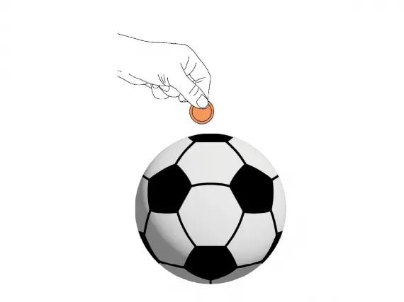 Imagen HUCHA PELOTA DE FUTBOL
