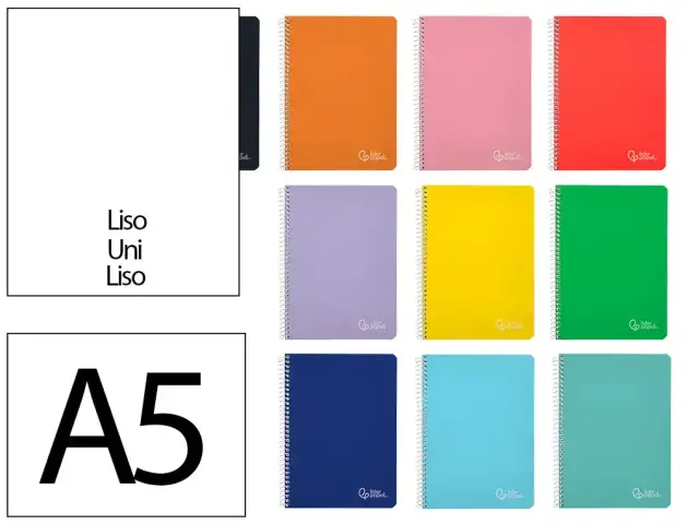 Imagen CUADERNO 4� LISO TAPA DURA. 80 H. 90 GR. LIDERPAPEL