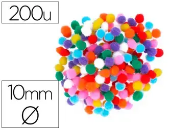 Imagen POMPONES MINI SURTIDOS 10 MM. INNSPIRO