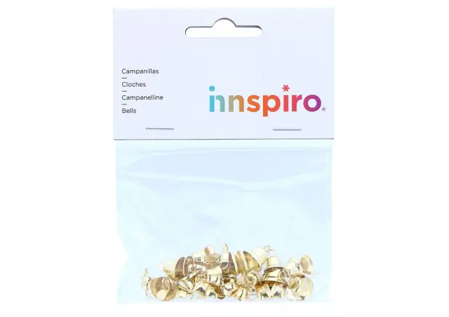 Imagen CAMPANITAS METAL ORO 3 TAMA�OS 30 UNID. INNSPIRO
