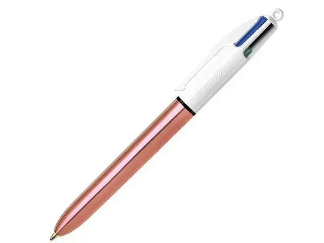 Imagen BOLIGRAFO 4 COLORES ROSE GOLD BIC