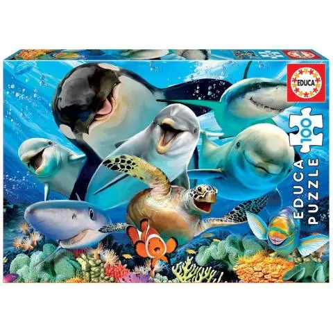 Imagen PUZZLE ANIMALES MARINOS 100 PZAS. EDUCA