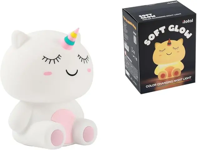 Imagen LUZ NOCTURNA LED SILICONA UNICORNIO