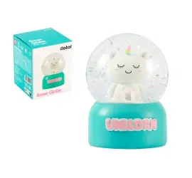 Imagen BOLA NIEVE CON LUZ UNICORNIO