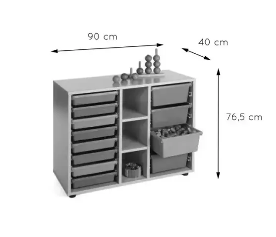 Imagen MUEBLE BAJO CUBETERO 900 2