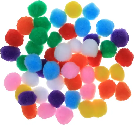 Pompones Colores Surtidos 36 Pcs 25 Mm Torre - Dimeiggs